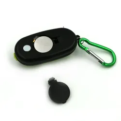 Mini COB LED 3-modes flashlight with karabinerKeyrings