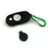 Mini COB LED 3-modes flashlight with karabinerKeyrings