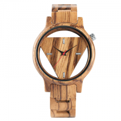 Geometric triangle - wooden Quartz watch - unisexWatches