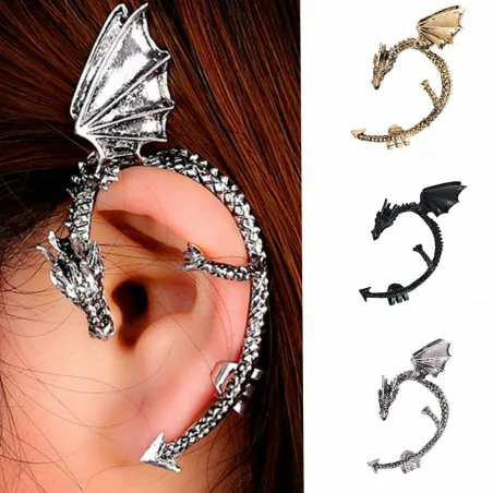 Gothic & punk earring with dragonEarrings