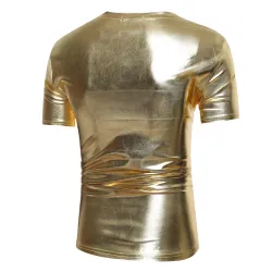 Shiny metallic t-shirt - short sleeveT-shirts