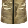 Shiny metallic hoodie - sleeveless vestHoodies & Sweatshirt