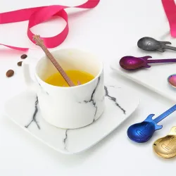 Stainless steel teaspoon with guitar for tea & coffee & dessertsCutlery