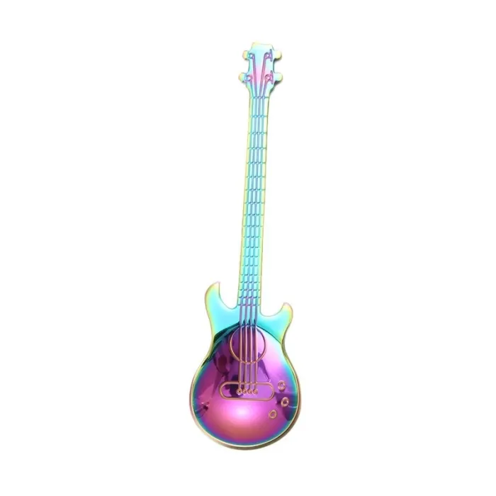 Stainless steel teaspoon with guitar for tea & coffee & dessertsCutlery