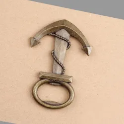 Anchor shaped bottle opener - alloy keychainBar supply