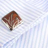 Elegant square rosewood cufflinksCufflinks