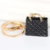 Crystal black handbag - keychainKeyrings