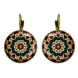 Vintage gold & silver round earringsEarrings