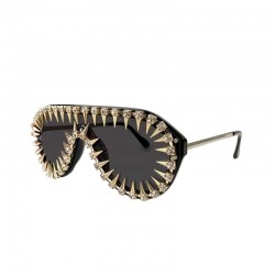 Vintage steampunk sunglasses with rivets - unisex