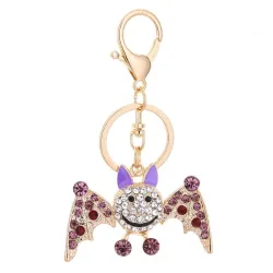 Crystal smiling bat - keyringKeyrings