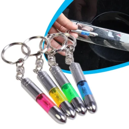 Anti-static metal keychain - built-in LEDKeyrings