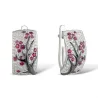 Rose flowers - luxury earrings with cubic zirconiaEarrings