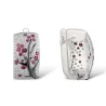 Rose flowers - luxury earrings with cubic zirconiaEarrings