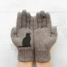 Cashmere gloves with kittenGloves