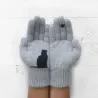 Cashmere gloves with kittenGloves