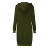 Casual oversized jacket - long hooded sweatshirt with zipper - plus sizeJackets