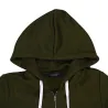 Casual oversized jacket - long hooded sweatshirt with zipper - plus sizeJackets