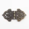 Vintage hollow flowers - alloy furniture hinges - 2 piecesFurniture