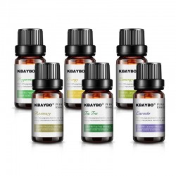 10ml * 6 - Essential oils for humidifier - lavender - tea tree - lemongrass - rosemary - orange - peppermintHumidifiers
