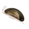 Shell shaped furniture handles with screws - 8 piecesFurniture
